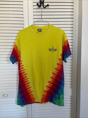 Yellow Tie-Dye Short Sleeve Graphic Tee